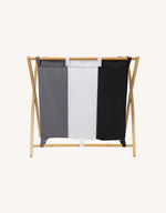 Riraku Bamboo Laundry Sorter 3 Section