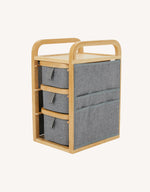 Miru Bamboo Organizer with Drawers Shelf